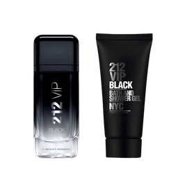 Kit Perfume Carolina Herrera 212 Vip Black Masculino Eau De Toilette 100ml