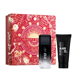 Kit Perfume Carolina Herrera 212 Vip Black Masculino Eau De Toilette 100ml
