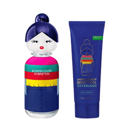 Kit Perfume Benetton Sisterland Blue Neroli Feminino Eau De Toilette 80ml