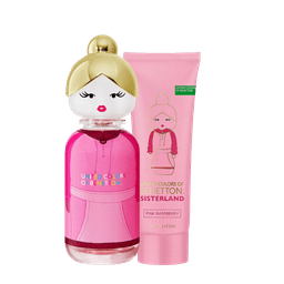 Kit Perfume Benetton Sisterland Pink Raspberry Feminino Eau De Toilette 80ml