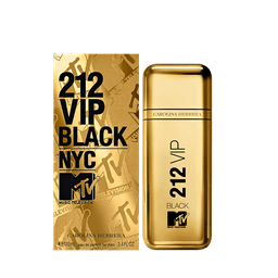Perfume Carolina Herrera 212 Vip Black Nyc Mtv Masculino Eau De Parfum 100ml