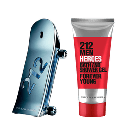 Kit Perfume Carolina Herrera 212 Heroes Men Masculino Eau De Toilette 90ml