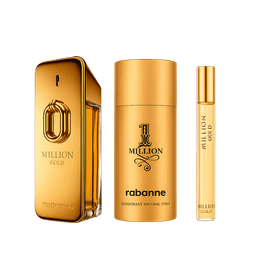 Kit Perfume Rabanne Million Gold Intense Masculino Eau De Parfum 100ml