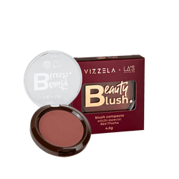 Blush Compacto Vizzela + LA's Beauty Blush Red Mocha