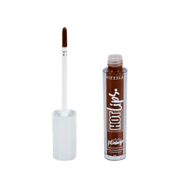 Gloss Labial Vizzela Hot Lips Brown 4g