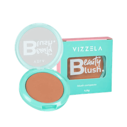 Blush Compacto Vizzela Beauty Blush Beauty Peach