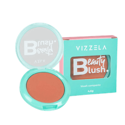 Blush Compacto Vizzela Beauty Blush Beauty Queen