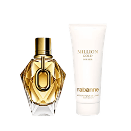 Kit Perfume Rabanne Million Gold Feminino Eau De Parfum 90ml