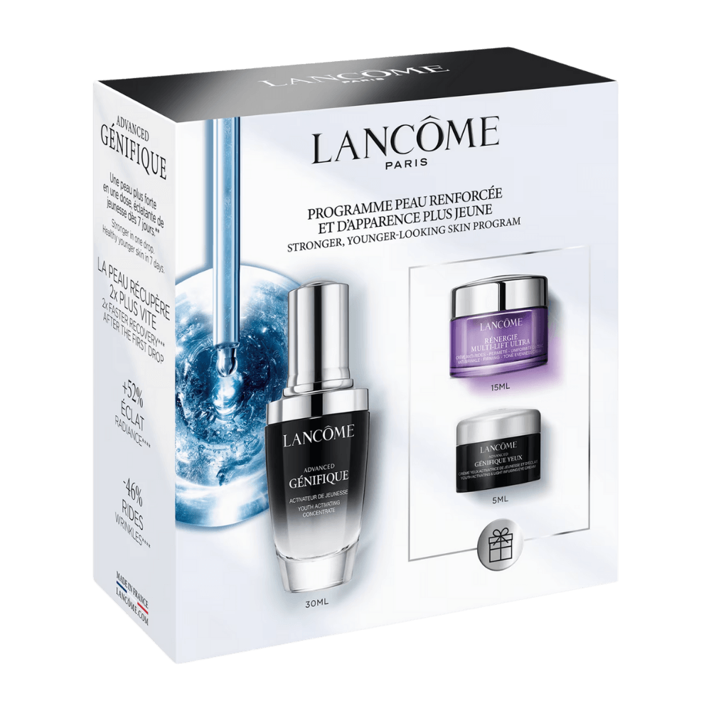 Encontraproduto.com.br - Kit Facial Lancôme - Génifique Sérum + Creme para os Olhos + Creme Rénergie H.P.N. Creme Diurno
