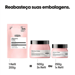 Refil Máscara Capilar L'Oréal Professionnel Serie Expert Vitamino Color 200gr