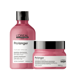 Kit Capilar L’Oréal Professionel Pro Longer Shampoo 300ml + Máscara Capilar 250ml
